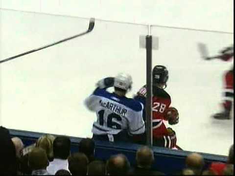 David Clarkson hits Clarke MacArthur
