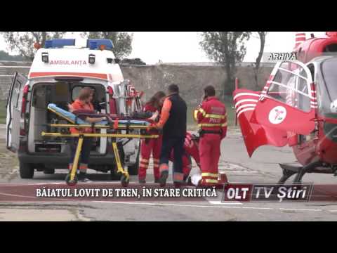 BAIATUL LOVIT DE TREN IN STARE CRITICA 2010