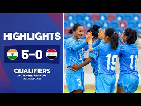 India 5-0 Iraq | AFC Women's Asian Cup 2026 Qualifiers, Group B | Highlights