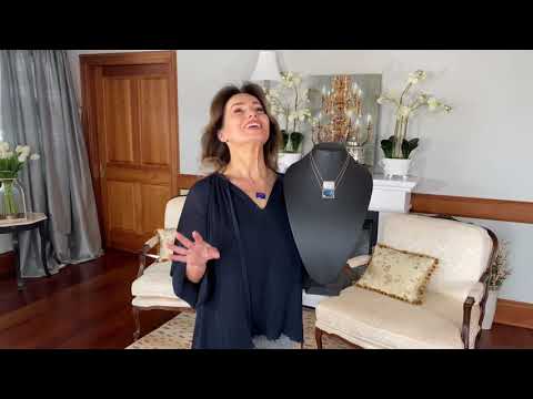 Rectangular Faceted Gemstone Necklace