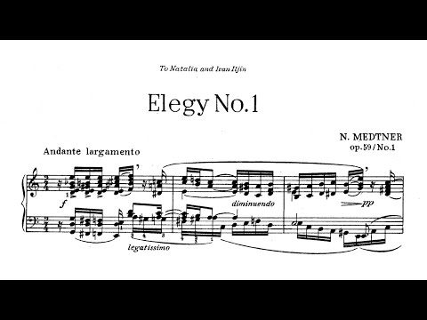Nikolai Medtner - 2 Elegies, Op. 59 [with score]