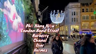 London Walk Bond  Street  .  Cùng Em Khám Phá  Khu Phố Bán Hàng Hiệu Mùa Giáng Sinh  2021