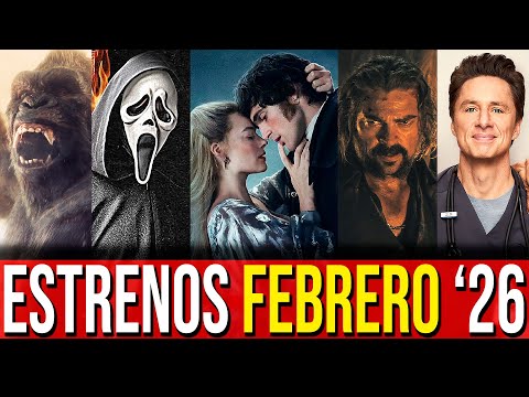 🌏Los MEJORES Estrenos de Febrero 2026 en Netflix, HBO, Prime Video, Disney+ y Cines