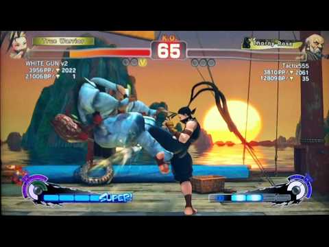 SSF4 AE:2012 WHITE GUN v2 (Ibuki) vs Tactix555 (Gouken)