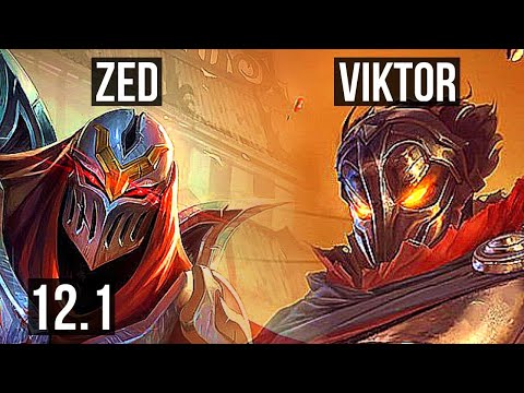 ZED vs VIKTOR (MID) | 8/0/4, Rank 6 Zed, 67% winrate, Legendary | NA Grandmaster | 12.1