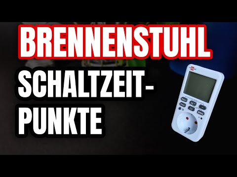 Brennenstuhl comfortline timer switch: Program on and off times