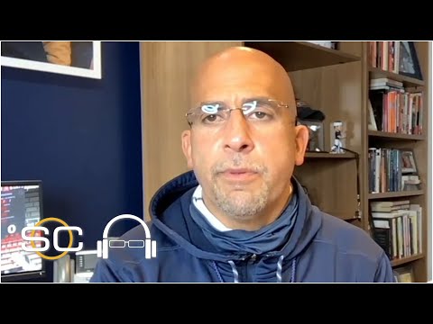 詹姆斯-富蘭克林談賓夕法尼亞州立大學如何在空曠的跑馬場為俄亥俄州立大學做準備 (James Franklin on how Penn State is preparing for Ohio State at an empty Happy Valley | SC with SVP)