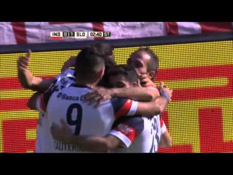 Gol de Blandi. Independiente 0 - San Lorenzo 1. Fecha 13. Primera División 2016.