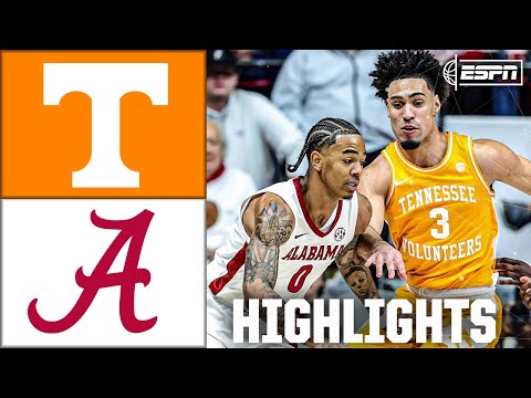 Tennessee Volunteers vs. Alabama Crimson Tide | Full Game Highlights | ESPN College Basketball