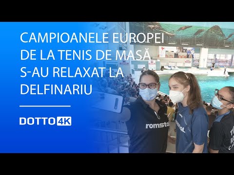 Campioanele Europei de la tenis de masă s-au relaxat la Delfinariu