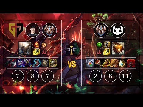 GEN Life Pantheon vs Progamer Destiny(KR) Bard Sup - KR Patch 10.12