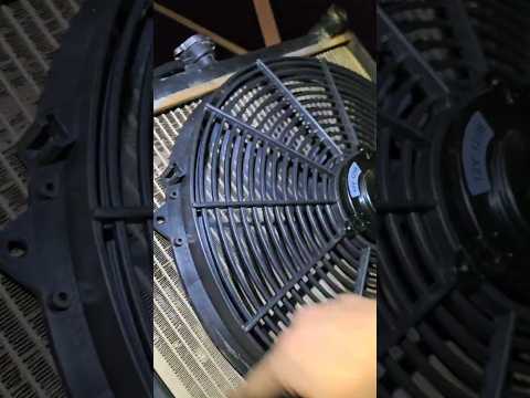 how to install electric radiator fan with zip ties.