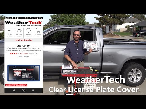 WeatherTech Clear Cover-License Plate Frame install w/Paul Henderson