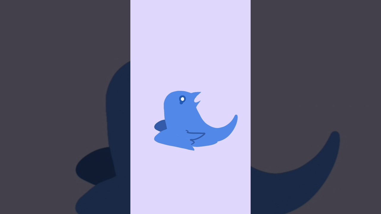 How Twitter Bluebird became X / Animation #shorts #twitter #animation #flipaclip