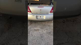 How to get into 07 Pontiac G6 trunk. No key and no trunk release