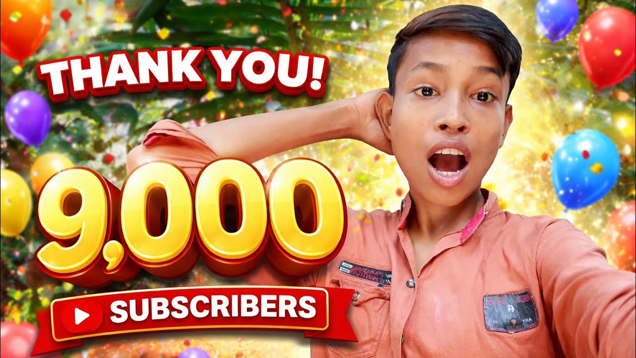 Finally 9,000 Subscribers Complete 🎀❤️ Thank You Everyone!