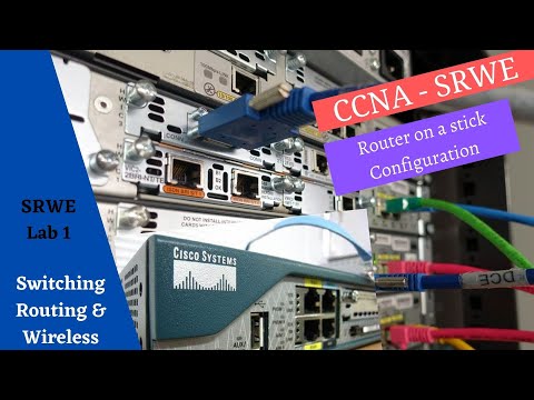 Cisco Netacad Switching Routing and Wireless Essentials course - Lab Router on a stick Configuration