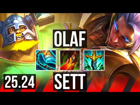 OLAF vs SETT (TOP) | Good KDA: 11/1/5 | KR Master | 25.24