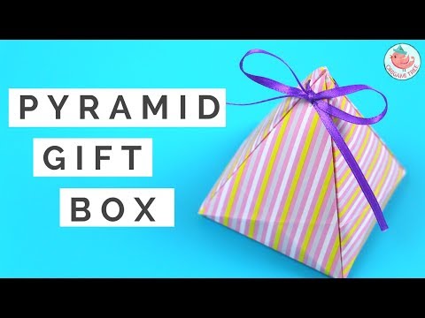 DIY Gift Box - How to Make A Pyramid Gift Box Tutorial - Gift Wrapping Idea