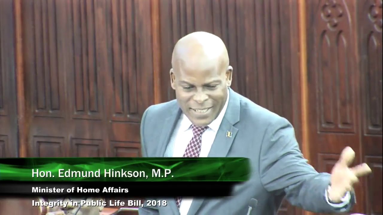 Edmund Hinkson at The House Of Assembly - 6th sitting