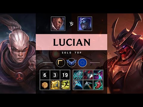 Lucian Top vs Shen - EUW Diamond Patch 25.17