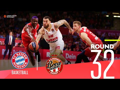 Monaco edges Bayern on the road! | Round 32, Highlights | Turkish Airlines EuroLeague
