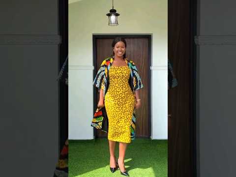 Stunning Summer Ankara Gown Dress & Kimono #zamakalefashion #wedding #afrifashion #afrifashion