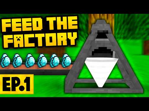 Gaming On Caffeine - Minecraft Feed The Factory | A FACTORY AUTOMATION MODPACK! #1 [Modded Questing Factory]