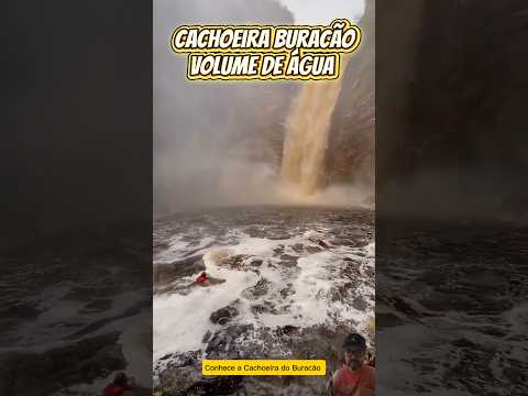 cachoeira do Buracão Volume de água após chuva😱#ibicoara #bahia #chapadadiamantina #cachoeira#brazil
