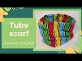 Sewing Tutorial How To Sew An Easy Buff Tube Scarf With Pattern Sy Din Egen Halsbuff