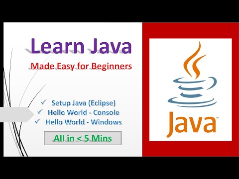 Learn Java Install Eclipse Writing Hello World Java Program
