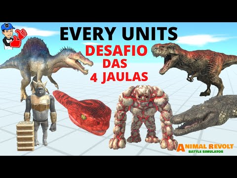 Every Units Desafio das 4 Jaulas - Animal Revolt Battle Simulator