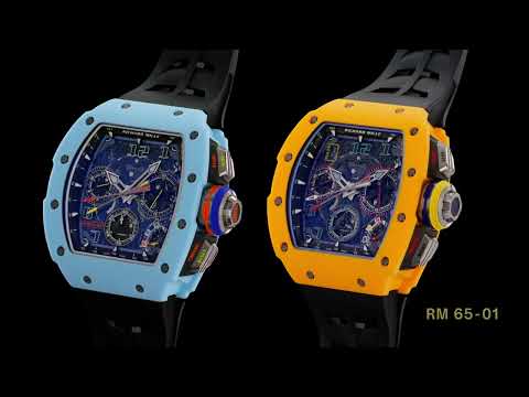 Richard Mille RM 65-01 Automatic Split-Seconds Chronograph Yellow and Blue