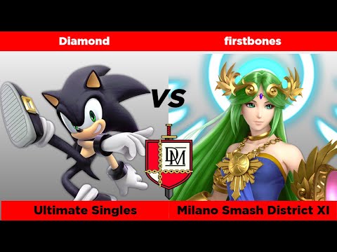 Milano Smash District XI - Diamond (Sonic) vs firstbones (Palutena, Mewtwo) - Pools Winners R4
