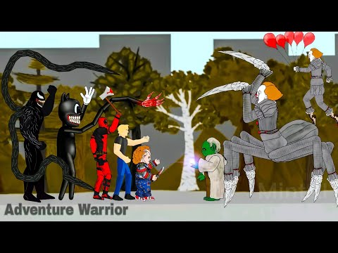 ITPENNY WISE, Baby Yoda Vs VENOM, Cartoon Cat, Chucky, Deadpool..| Adventure Warrior