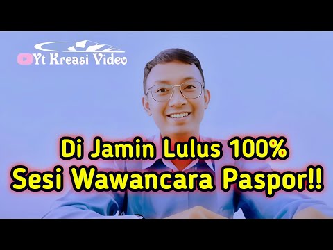 Wawancara pembuatan paspor baru di kantor imigrasi