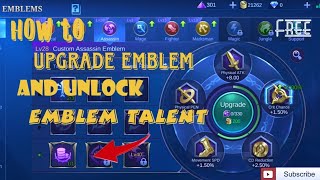 How to unlock emblem talent fast and easy