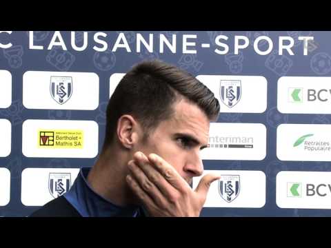 LSTV: Lausanne-Sport - Grasshopper Club Zurich, interview d'après-match de Jérémy Manière