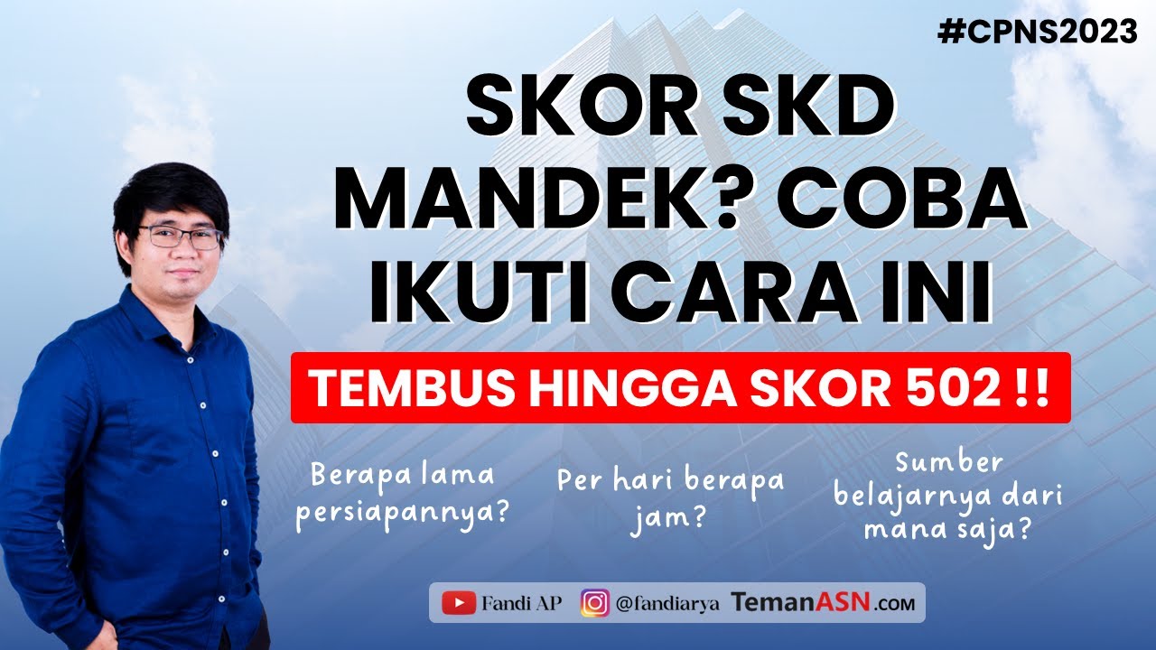 Tips Meraih Top Skor SKD CPNS, Tembus Hingga 500 ++ | CPNS 2023 | Info Bimbel CPNS