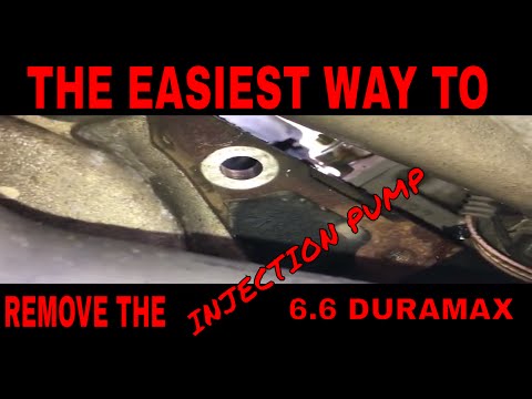 HOW to remove the CP3 INJECTION PUMP FROM A 6.6 Duramax