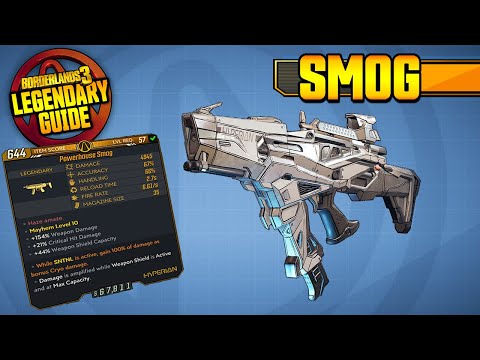 SMOG | Legendary Weapons Guide!!! | GUARDIAN BREACH TAKEDOWN EXCLUSIVE [Borderlands 3]