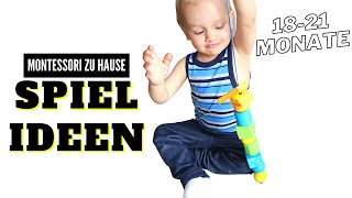 BESCHÄFTIGUNG für KLEINKIND 18-21 Monate || Spielideen und Material auf unserem MONTESSORI REGAL
