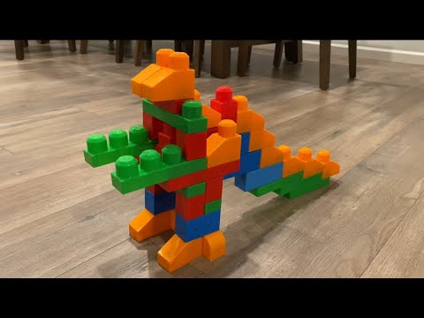 ASMR Toys - Monstrous Creations: Building the Legendary Godzilla with Mega Bloks First Builders