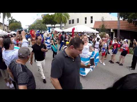 Tocando Candombe Carnaval Calle 8 Uruguayos en Miami 2017