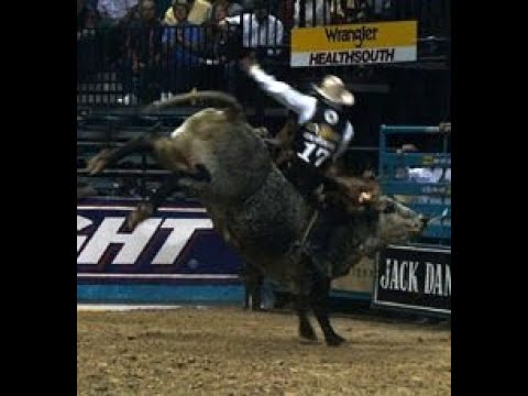 Amber's Pet bucks Gilbert Carrillo - 98 PBR Finals
