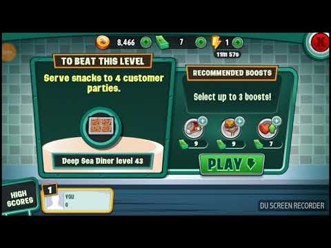 [Diner Dash] Deep Sea Diner ~Level 42 - Level 44~