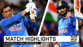 Kohli, Dhoni too good for the Aussies | Second Gillette ODI