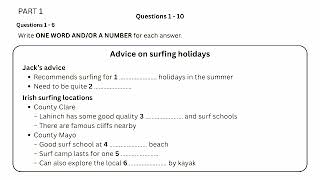 Cambridge 17 Listening Test 3 part 1
