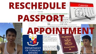 How to Reschedule a DFA Passport Appointment?