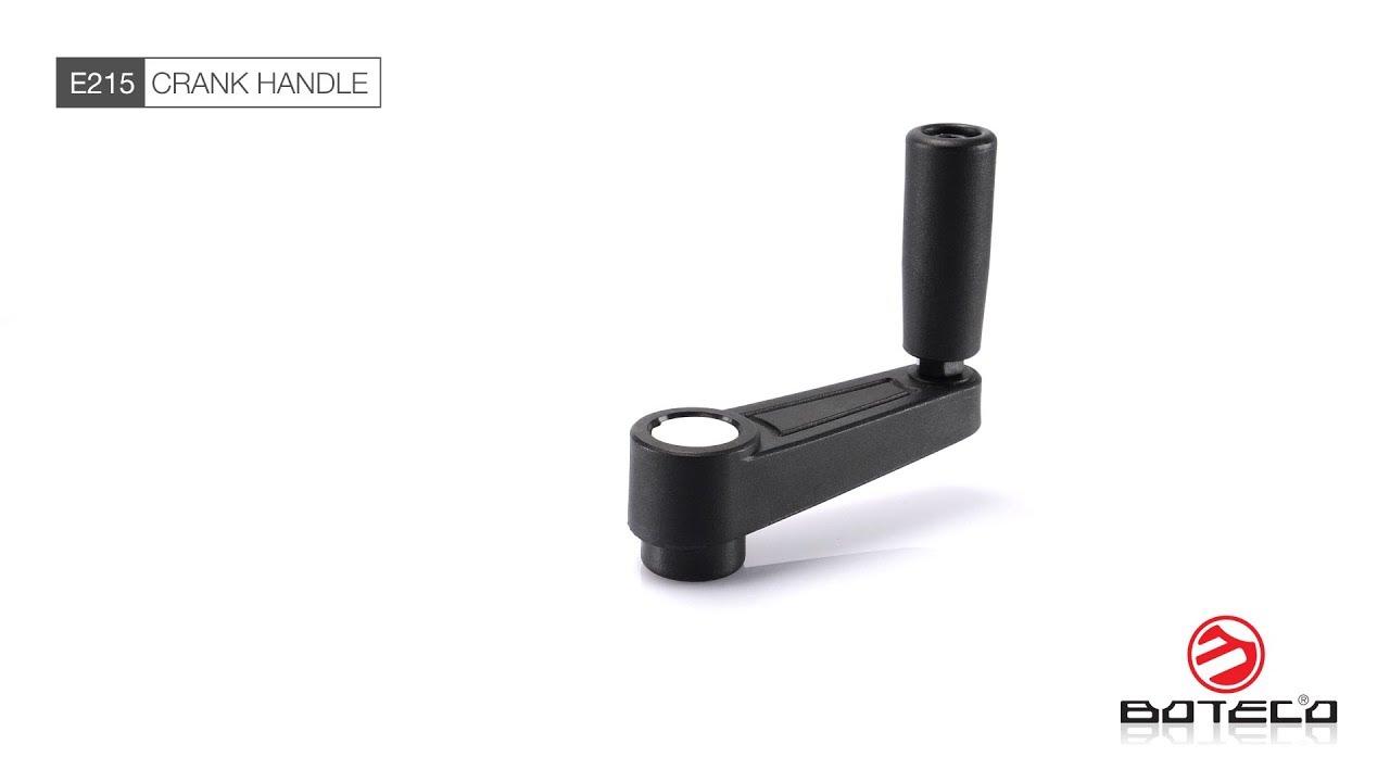 Crank handle with threaded insert and revolving handle - Fixed and Indexed Crank Handles - Video - Boteco